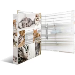 Herma Ringbuch 19428 Animals, A4, 2 Ringe, Ring-Ø 20mm, Motiv Katzen