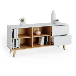 Vicco Sideboard Neptune, Weiß / Eiche, Mit Schubladen Und Regal, Maße: 134 X 61cm 9 Vicco Sideboard Neptune, Weiß / Eiche, Mit Schubladen Und Regal, Maße: 134 X 61cm -Produkte Für Zuhause 3ecc872cee08d81e08158dc8dba584c30474c781 sideboard vicco neptune weiss eiche