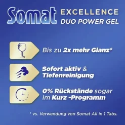 Somat Maschinenspülmittel Excellence Duo Power, Gel Zitrone & Limette, Geschirr-Reiniger, 928 Ml -Produkte Für Zuhause 4200f27972f47d6a98d2a260d96be9d4f54c00bc maschinenspuelmittel somat excellence duo power