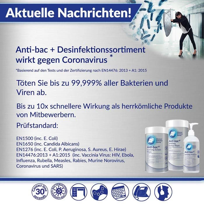AF Anti-bac+, ABHHR500, Händedesinfektionsgel, Sanitizing Hand Rub, 500ml, Desinfektionsmittel 4 AF Anti-bac+, ABHHR500, Händedesinfektionsgel, Sanitizing Hand Rub, 500ml, Desinfektionsmittel – Bild 4
