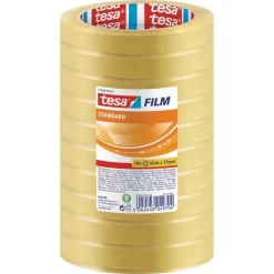 Tesa Klebeband 57388, Tesafilm, 15mm X 66m, KernØ 76mm, Transparent, 10 Stück