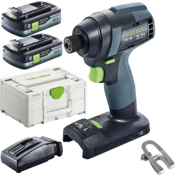 Festool Akku-Schlagschrauber TID 18 HPC 4,0 I-Plus, 18V / 4,0Ah, Mit 2 Akkus, Ladegerät Und Koffer