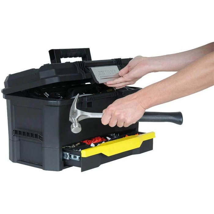 Stanley Werkzeugkoffer Kunststoff 1-70-316, Leer, Mit Integrierter Schublade 2 Stanley Werkzeugkoffer Kunststoff 1-70-316, Leer, Mit Integrierter Schublade – Bild 2