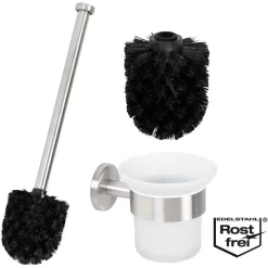 Bremermann WC-Bürste WC-Garnitur PIAZZA, Weiß, Bürstenhalter Aus Glas, Zur Wandmontage -Produkte Für Zuhause 4c76b51ebbfd0480e71938d728bcf42551f39d2d wc buerste bremermann wc garnitur piazza weiss