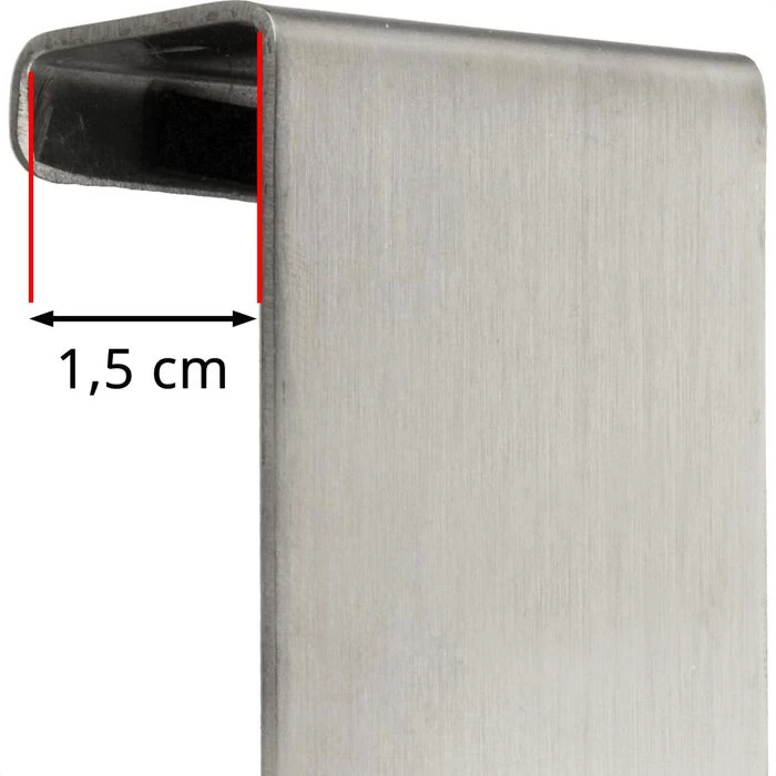 Böttcher-AG Kleiderhaken Für Die Tür, Edelstahl, Silber, 2 Haken, 4 Stück 4 Böttcher-AG Kleiderhaken Für Die Tür, Edelstahl, Silber, 2 Haken, 4 Stück – Bild 4