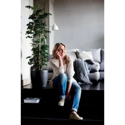 Elho Übertopf Brussels Rund Rollen, Anthrazit, Ø 39 X H 36 Cm, Mit Rollen, Kunststoff -Produkte Für Zuhause 4fbd6d7aa50224bb525ced56a1477ec30561ca92 uebertopf elho brussels rund rollen anthrazit