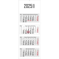 Geiger 4-Monatskalender Profil 4, Mit Datumsschieber, 33 X 90 Cm