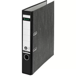 Leitz 1050-50-95 Ordner, A4, Schmal, Karton, Schwarz