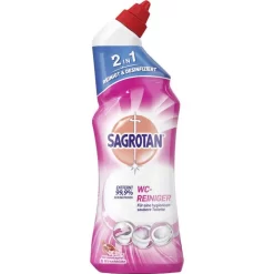 Sagrotan WC-Reiniger Gel Blütenfrische, Desinfiziert, 2in1, 750ml