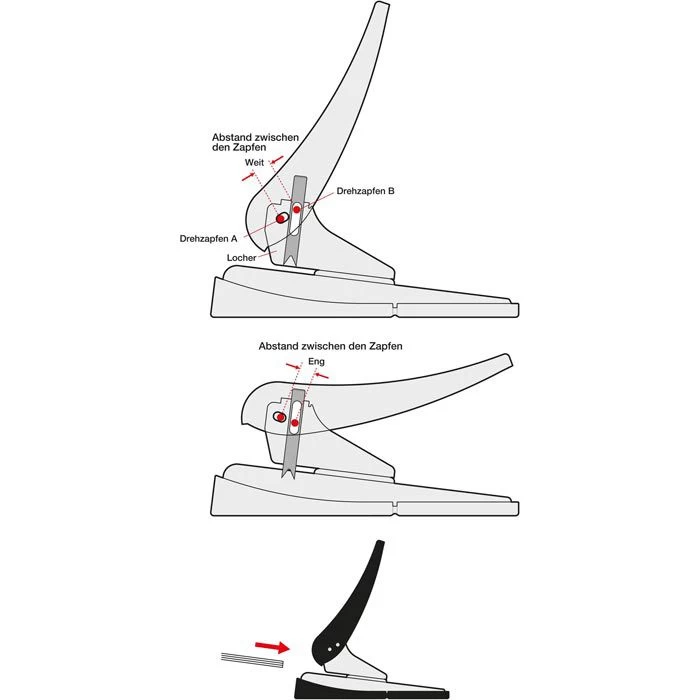 Plus-Japan Locher PU-850A, 30327, Schwarz, Registraturlocher, Stanzleistung Ca. 40 Blatt 3 Plus-Japan Locher PU-850A, 30327, Schwarz, Registraturlocher, Stanzleistung Ca. 40 Blatt – Bild 3
