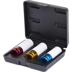 Ks Tools KS-Tools Steckschlüssel 515.1005, 3-teilig, 17, 19, 21mm Schlüsselweite - 85mm Länge, 1/2 Zoll