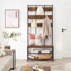 Vasagle Garderobenständer HSR087B01, Vintage, Mit 16 Haken, Metall / Holz, Schwarz / Braun 11 Vasagle Garderobenständer HSR087B01, Vintage, Mit 16 Haken, Metall / Holz, Schwarz / Braun -Produkte Für Zuhause 59879ed15d0a9a44e9705449b17feda24065e89b garderobenstaender vasagle hsr087b01 vintage