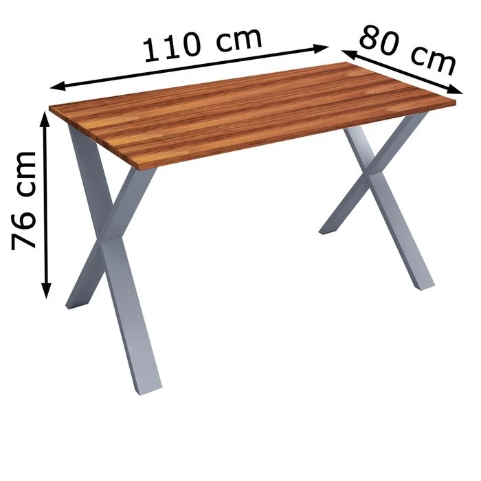 VCM Schreibtisch Lona, 914729, Nussbaum, Maße: 110 X 80cm 3 VCM Schreibtisch Lona, 914729, Nussbaum, Maße: 110 X 80cm – Bild 3