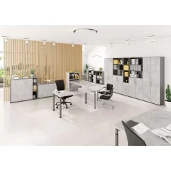 Hammerbacher Schreibtisch Y-Serie, Verstellbar, 160 X 68-82 X 80, Lichtgrau / Graphit -Produkte Für Zuhause 5ab9444cab4d72bcd943140fe24cb2d46016f7fc schreibtisch hammerbacher y serie