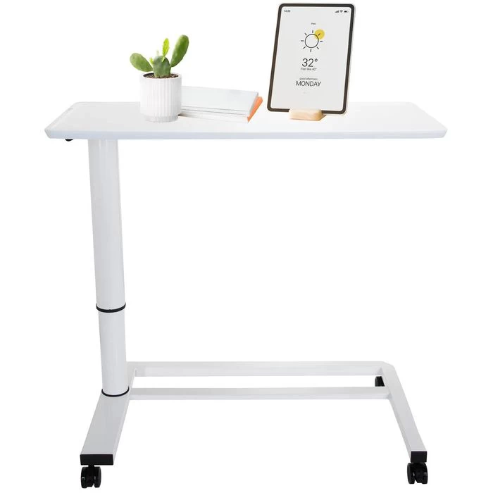 HJh-OFFICE Beistelltisch Stand II 830054, Weiß, Holz, 90 X 67-107 X 42cm, M. Rollen, Rechteckig 4 HJh-OFFICE Beistelltisch Stand II 830054, Weiß, Holz, 90 X 67-107 X 42cm, M. Rollen, Rechteckig – Bild 4