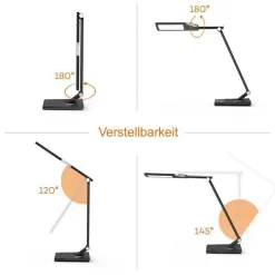 TaoTronics Schreibtischlampe TT-DL16 LED, Dimmbar, Anthrazit, Nachtlicht, Mit Standfuß -Produkte Für Zuhause 5e0aa26f644161ffddfca879508e14276d70b6e1 schreibtischlampe taotronics tt dl16 led