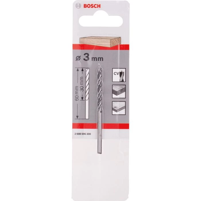 Bosch Bohrer 2608596300, Professional, 3 X 61mm, Holzbohrer 2 Bosch Bohrer 2608596300, Professional, 3 X 61mm, Holzbohrer – Bild 2