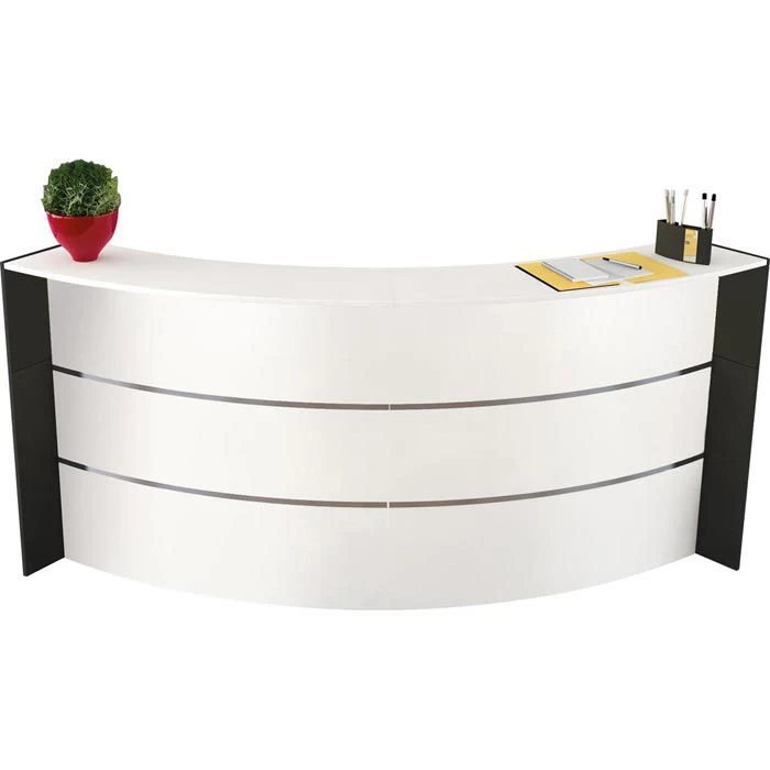 Kerkmann Empfangstheke Bari 3562, Weiß / Weiß, 257,4 X 112 X 112,5 Bogentheke 1 Kerkmann Empfangstheke Bari 3562, Weiß / Weiß, 257,4 X 112 X 112,5 Bogentheke