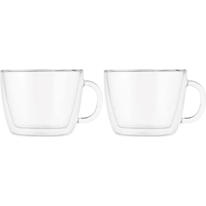 Bodum Kaffeegläser Bistro Caffe Latte 10608-10, Doppelwandig, Mit Henkel, 450ml, 2 Stück 1 Bodum Kaffeegläser Bistro Caffe Latte 10608-10, Doppelwandig, Mit Henkel, 450ml, 2 Stück