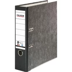 Falken 80024136 Ordner, A4, Breit, Karton, Schwarz