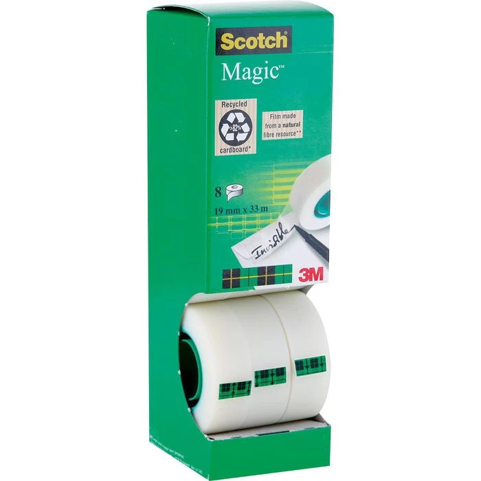 Scotch Magic Tape 810 Klebeband 19mm X 33m 8 Stück 1 Scotch Magic Tape 810 Klebeband 19mm X 33m 8 Stück