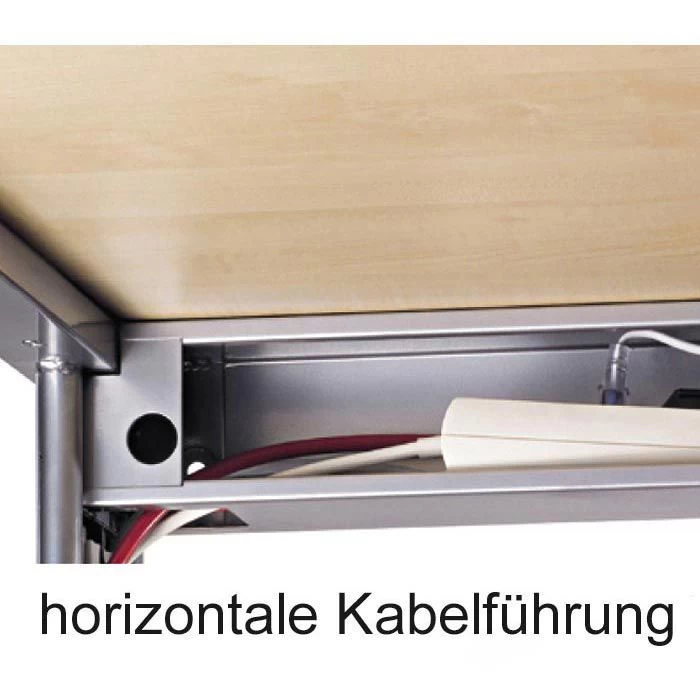 Hammerbacher Schreibtisch N-Serie, Buche, Maße: 180 X 80cm 2 Hammerbacher Schreibtisch N-Serie, Buche, Maße: 180 X 80cm – Bild 2