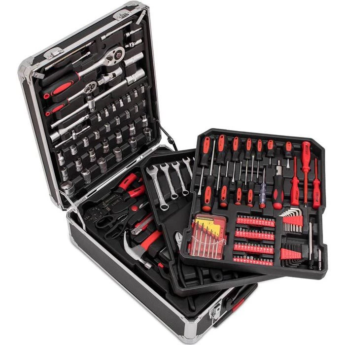 Tresko Werkzeugkoffer WZKF13, 949-teilig, Im Aluminium Klapptrolley 2 Tresko Werkzeugkoffer WZKF13, 949-teilig, Im Aluminium Klapptrolley – Bild 2