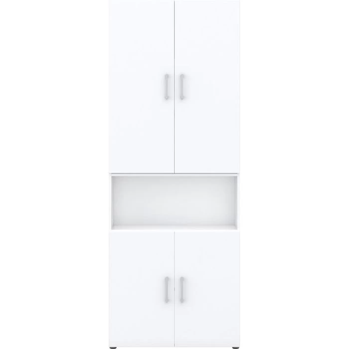 Röhr Kombischrank Direct.office, Aus Holz, Weiß, Mit Türen Und Schubladen, 80 X 212,5 X 33,5cm 4 Röhr Kombischrank Direct.office, Aus Holz, Weiß, Mit Türen Und Schubladen, 80 X 212,5 X 33,5cm – Bild 4