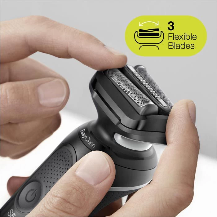 Braun Elektrorasierer Series 5 50-W4200cs, Weiß, Wet & Dry, Mit EasyClick-Präzisionstrimmer 3 Braun Elektrorasierer Series 5 50-W4200cs, Weiß, Wet & Dry, Mit EasyClick-Präzisionstrimmer – Bild 3