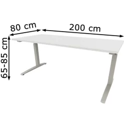 Fm-Büromöbel Schreibtisch Fm69, Diamantweiß, Höhenverstellbar, 200 X 65-85 X 80cm 5 Fm-Büromöbel Schreibtisch Fm69, Diamantweiß, Höhenverstellbar, 200 X 65-85 X 80cm -Produkte Für Zuhause 6a2997a12bdaa632c0e5960484bf53fc17eaeb44 schreibtisch fm bueromoebel fm69 diamantweiss