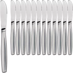 Gräwe Menümesser Königstein, Edelstahl 18/0, Rostfrei, Silber, 12 Stück