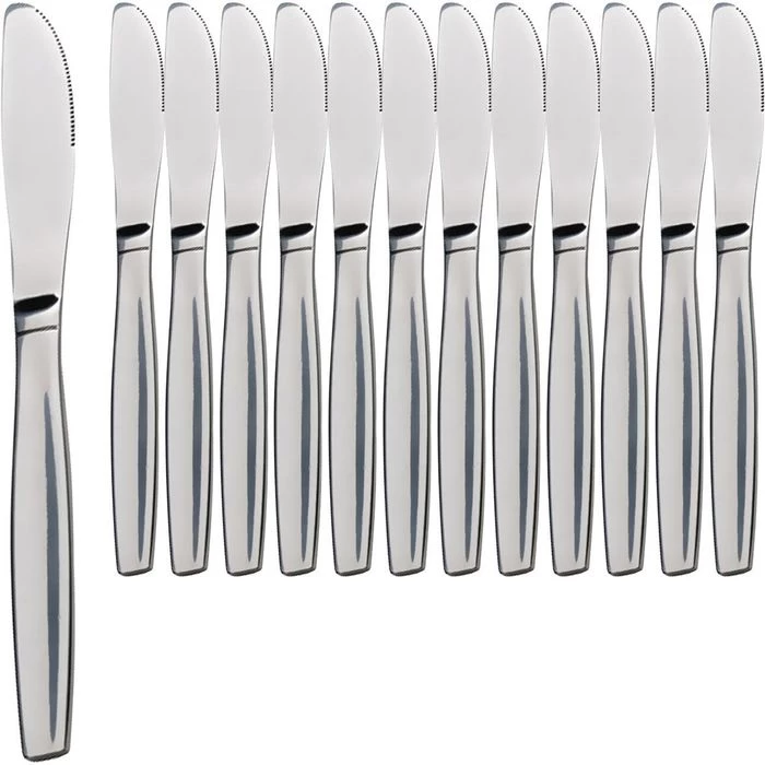 Gräwe Menümesser Königstein, Edelstahl 18/0, Rostfrei, Silber, 12 Stück 1 Gräwe Menümesser Königstein, Edelstahl 18/0, Rostfrei, Silber, 12 Stück