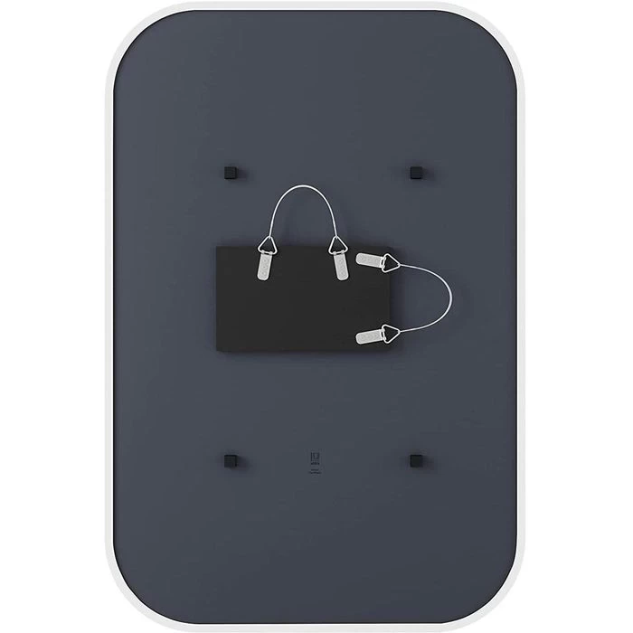 Umbra Wandspiegel Hub 1014801-660, Modern, Rechteckig, Weiß, Mit Rahmen, 91 X 61cm 6 Umbra Wandspiegel Hub 1014801-660, Modern, Rechteckig, Weiß, Mit Rahmen, 91 X 61cm – Bild 6