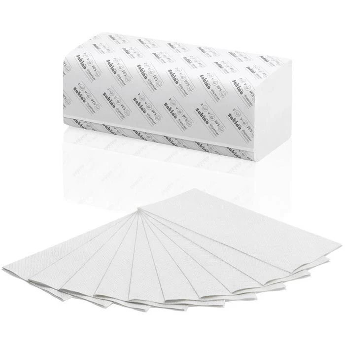Satino Comfort By Wepa 277190 2-lagig 25x23 Weiß Zick-Zack-Falz 3200 Stück 2 Satino Comfort By Wepa 277190 2-lagig 25x23 Weiß Zick-Zack-Falz 3200 Stück – Bild 2