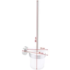 Tesa WC-Bürste Moon, Weiß / Edelstahloptik, Bürstenhalter Aus Glas, Zur Wandmontage 9 Tesa WC-Bürste Moon, Weiß / Edelstahloptik, Bürstenhalter Aus Glas, Zur Wandmontage -Produkte Für Zuhause 6d1a06736b6be36418f6b74a413f586c77c1310c wc buerste tesa moon weiss edelstahloptik