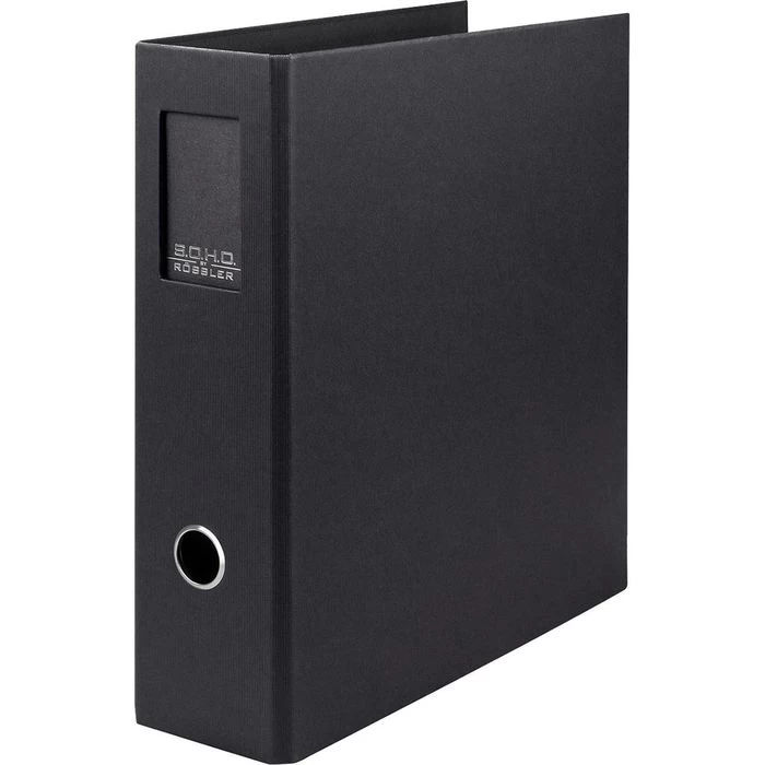 Rössler-Papier Ordner 1317452709 S.O.H.O., Karton, A4, 8,5cm, Schwarz, Mit Rückenschild 1 Rössler-Papier Ordner 1317452709 S.O.H.O., Karton, A4, 8,5cm, Schwarz, Mit Rückenschild