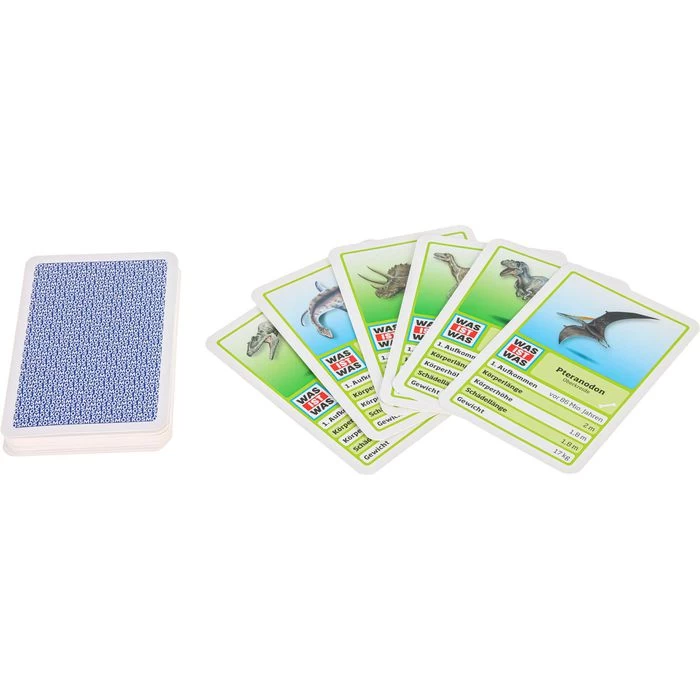 Kosmos Spielkarten 74136 Trumpf, 33 Karten, WAS IST WAS Dinosaurier 2 Kosmos Spielkarten 74136 Trumpf, 33 Karten, WAS IST WAS Dinosaurier – Bild 2