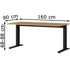 Germania Schreibtisch Agenda, 4240-582, Höhenverstellbar, 160 X 68-88 X 80 Cm, Eiche 13 Germania Schreibtisch Agenda, 4240-582, Höhenverstellbar, 160 X 68-88 X 80 Cm, Eiche -Produkte Für Zuhause 7dd42666fa604055d05620801ad385d6e9448229 schreibtisch germania agenda 4240 582