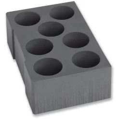 Bosch-Sortimo Einlage Schaum-Kartuscheneinsatz, Für L-BOXX 374, Für 7 Kartuschen Mit Ø 73 Mm