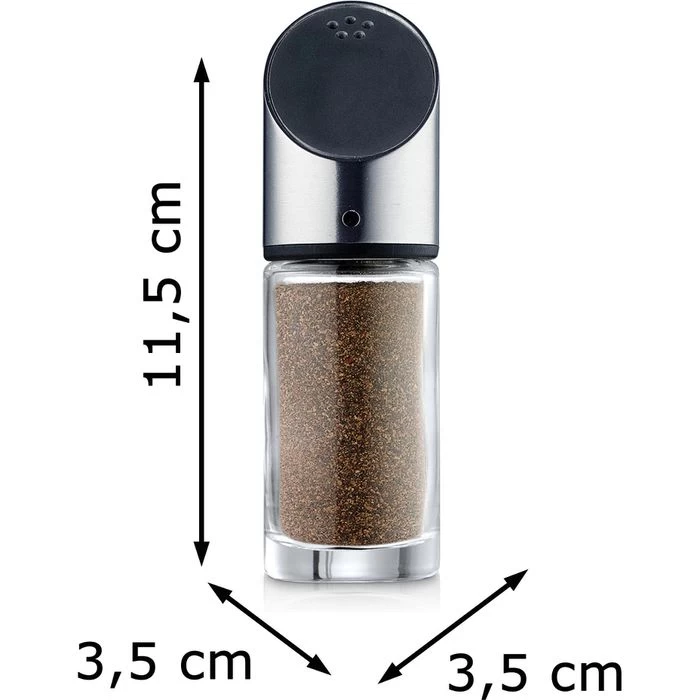 Blomus Salz-und-Pfefferstreuer Livo 63581, Set, Aus Glas / Edelstahl 2 Blomus Salz-und-Pfefferstreuer Livo 63581, Set, Aus Glas / Edelstahl – Bild 2