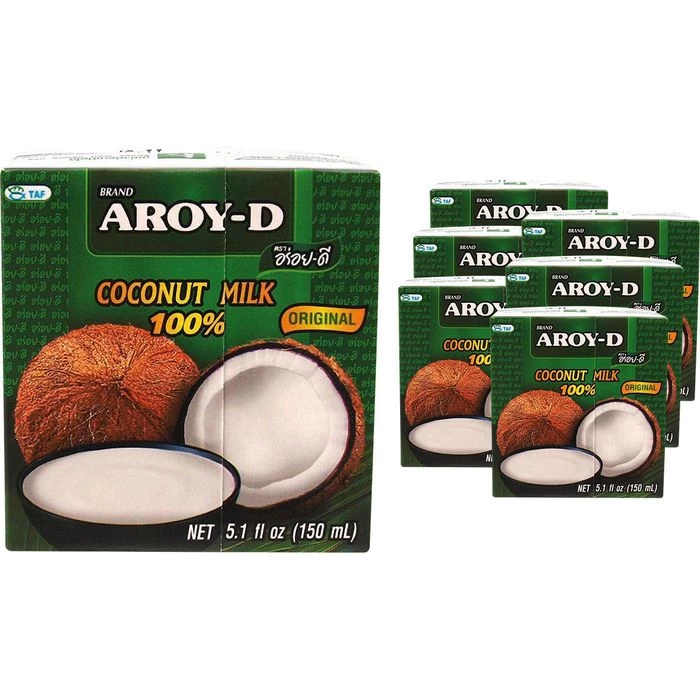 AROY-D Kokosmilch Ca. 17 Bis 19% Fett, Je 150ml, 6 Stück 1 AROY-D Kokosmilch Ca. 17 Bis 19% Fett, Je 150ml, 6 Stück