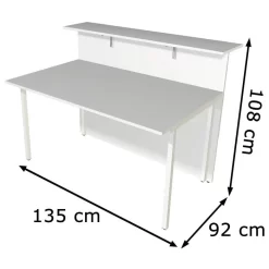 Kerkmann Empfangstheke Atlantis 3302, Nussbaum / Weiß, 135 X 108 X 92, Grundtheke Gerade -Produkte Für Zuhause 8664ee10822d2f37232d1450b11a2dd12372b9cd empfangstheke kerkmann atlantis 3302