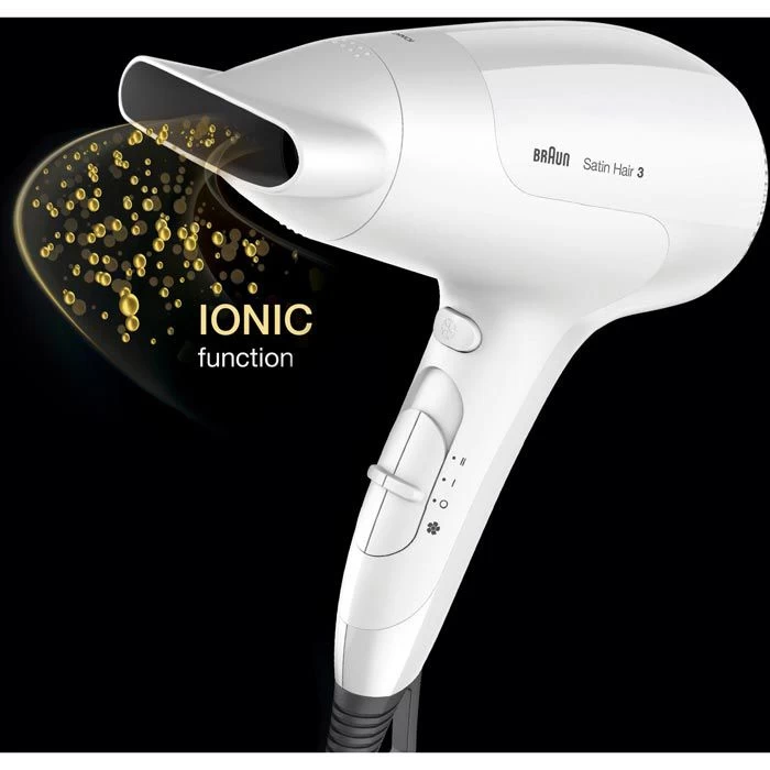 Braun Haartrockner Satin Hair 3 Power Perfection, HD385, Ionen-Haartrockner, 2000 Watt, Weiß 3 Braun Haartrockner Satin Hair 3 Power Perfection, HD385, Ionen-Haartrockner, 2000 Watt, Weiß – Bild 3