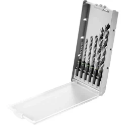 Festool Bohrer Spiralbohrer BKS SYS3 D3-10 CE/W, 6-teiliges Set, Centrotec, Holzbohrer