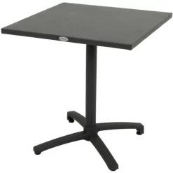 Garden-Pleasure Gartentisch TREVISO, Aluminium, Anthrazit, 70 X 70 X 74 Cm, Klappbar