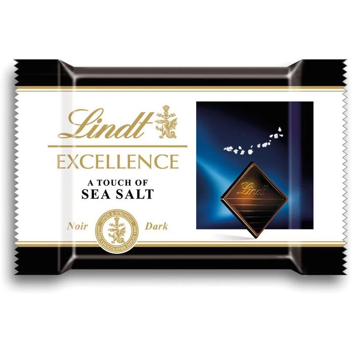 Lindt Minischokolade Excellence Minis Fleur De Sel, Minischokoladentäfelchen Feinherb 200 Stück, 1100g 2 Lindt Minischokolade Excellence Minis Fleur De Sel, Minischokoladentäfelchen Feinherb 200 Stück, 1100g – Bild 2