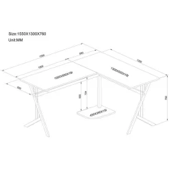 HJh-OFFICE Schreibtisch Pollux 673460, Walnuss, Maße: 155 X 130cm, L-Form 9 HJh-OFFICE Schreibtisch Pollux 673460, Walnuss, Maße: 155 X 130cm, L-Form -Produkte Für Zuhause 900cb15562d75de54da26ddb0363567467c6d27f schreibtisch hjh office pollux 673460 walnuss