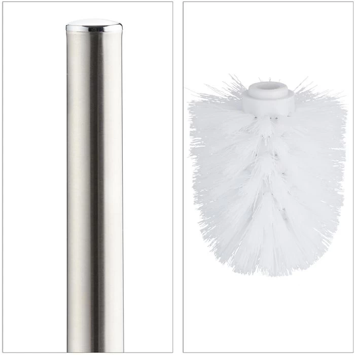 Relaxdays WC-Bürste Weiß, Bürstenhalter Aus Keramik 5 Relaxdays WC-Bürste Weiß, Bürstenhalter Aus Keramik – Bild 5