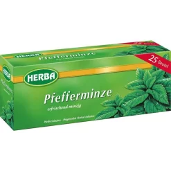 Herba Tee Pfefferminze, 25 Teebeutel, 37,5g
