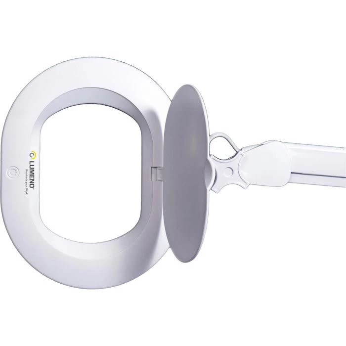 Lumeno Lupenleuchte 8615 LED, Grau, 5 Dioptrien, 150 X 110 Mm, Tischklemme, Dimmbar 2 Lumeno Lupenleuchte 8615 LED, Grau, 5 Dioptrien, 150 X 110 Mm, Tischklemme, Dimmbar – Bild 2